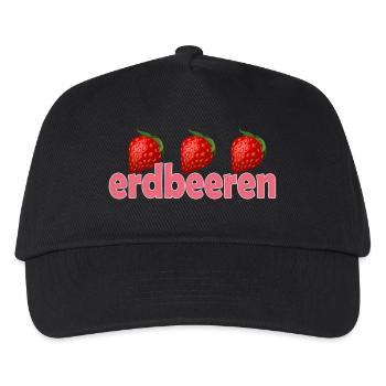Strawberries - Kids’ Baseball Cap - black - Front