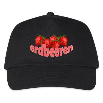 Strawberries - Kids’ Baseball Cap - black - Front