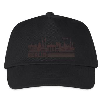 berlin skyline - Kinder Basecap - Schwarz - Vorne