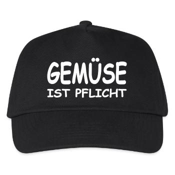 Gemüse - Kinder Basecap - Schwarz - Vorne