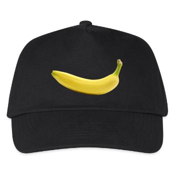 Banane - Kinder Basecap - Schwarz - Vorne