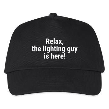 Détendez-vous, le gars de l’éclairage est ici Blanc - Casquette de baseball Enfant - noir - Devant