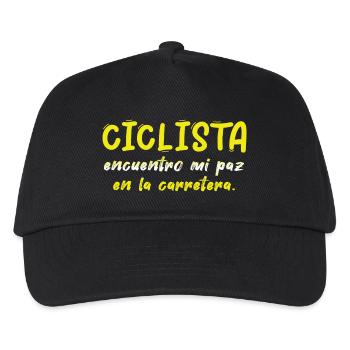 Fahrrad Fahrrad Fahrrad Fahrrad Biker MTB 16 - Kinder Basecap - Schwarz - Vorne