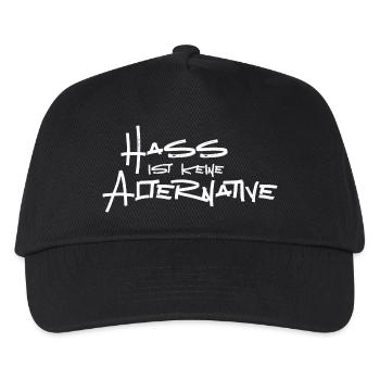 Hass ist keine Alternative - Kinder Basecap - Schwarz - Vorne
