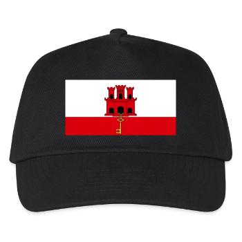 Gibraltar - Kinder Basecap - Schwarz - Vorne