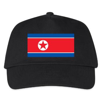 Corée du Nord - Casquette de baseball Enfant - noir - Devant
