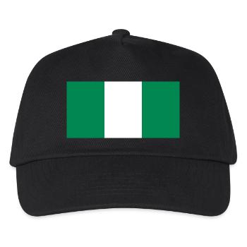 Nigeria - Kinder Basecap - Schwarz - Vorne