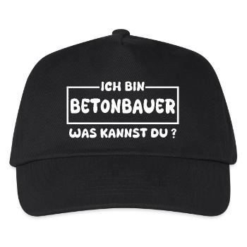 Concrete worker as a profession - Kids’ Baseball Cap - black - Front