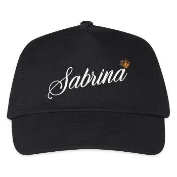 Sabrina Name für Frauen Kinder Kleinkinder - Sabrina - Kinder Basecap - Schwarz - Vorne