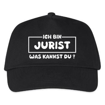 Beruf Jurist - Kinder Basecap - Schwarz - Vorne