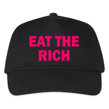 Eat the rich - Kids’ Baseball Cap - black - Front