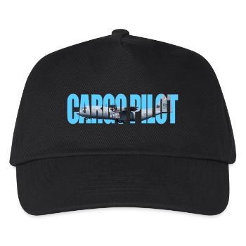 Cargo pilot C-130 - Kinder Basecap - Schwarz - Vorne