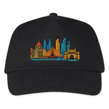 Mumbai, Inde - Casquette de baseball Enfant - noir - Devant