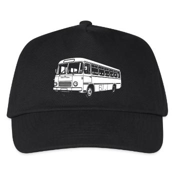 Bus Kultkraft - Kinder Basecap - Schwarz - Vorne