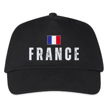 Flag of France, French pride - Kids’ Baseball Cap - black - Front