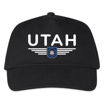 Utah Fan T-Shirt – Nature & Freedom - Kids’ Baseball Cap - black - Front
