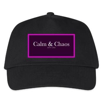 Calm & Chaos - Kinder Basecap - Schwarz - Vorne