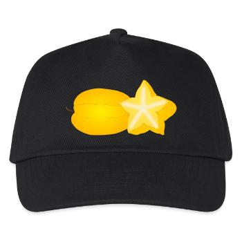 Sternfrucht - Kinder Basecap - Schwarz - Vorne