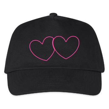 Heart Pink Heart Pink Gift Valentine's Day - Kids’ Baseball Cap - black - Front