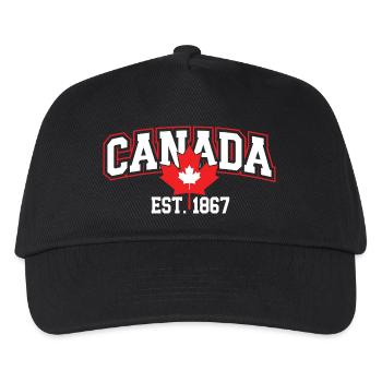 Canada Patriotic Maple Leaf Design - Casquette de baseball Enfant - noir - Devant