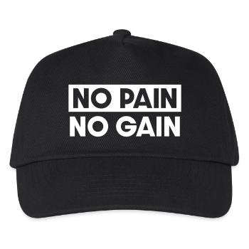 On n’a rien sans rien - Casquette de baseball Enfant - noir - Devant
