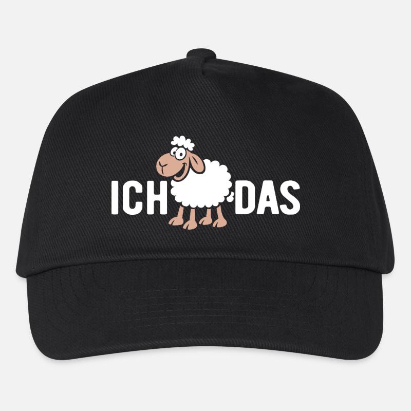 Ich SCHAF das - Wortspiel mit Schaf - Kinder Basecap - Schwarz