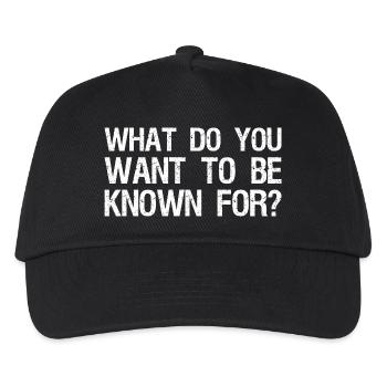 Pour quoi veux-tu être connu - Casquette de baseball Enfant - noir - Devant
