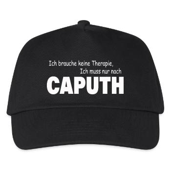 Therapie CAPUTH - Kinder Basecap - Schwarz - Vorne