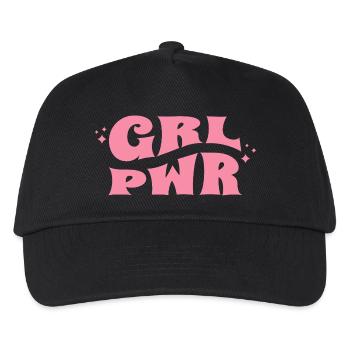 GRL PWR Feminine Style - Kids’ Baseball Cap - black - Front