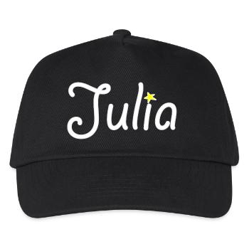 Julia - Kinder Basecap - Schwarz - Vorne