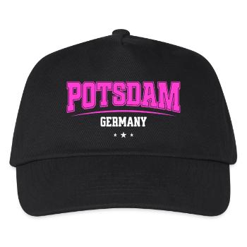 Potsdam Germany Urban College Style - Kinder Basecap - Schwarz - Vorne