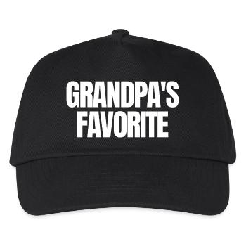 Favorite Grandchild Lustig I'm Grandpa's Favorite - Kids’ Baseball Cap - black - Front