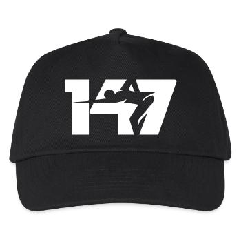 147 Snooker Icon (Blanc) - Casquette de baseball Enfant - noir - Devant