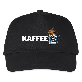 Coffee Mascot Splash - Kids’ Baseball Cap - black - Front