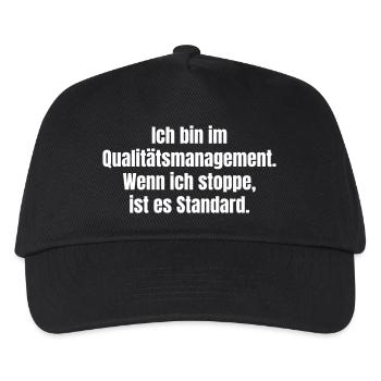Slogan de gestion de la qualité - Casquette de baseball Enfant - noir - Devant