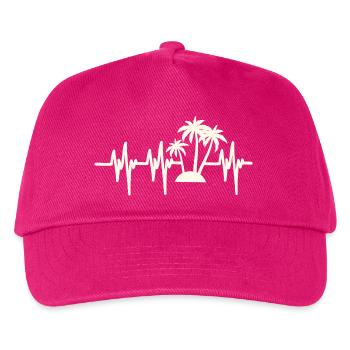Heartbeat Beach Holiday - Kids’ Baseball Cap - fuchsia - Front