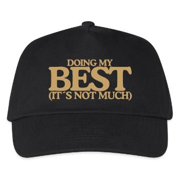 Doing my best Funny Retro Saying Design - Kids’ Baseball Cap - black - Front