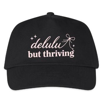 Deluhu Thriving Lettering - Kids’ Baseball Cap - black - Front