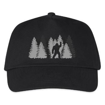 Bigfoot Rock On Sign Sasquatch Yeti Rock And Roll - Kids’ Baseball Cap - black - Front