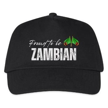 Sambier stolz, ich liebe Sambia - Kinder Basecap - Schwarz - Vorne