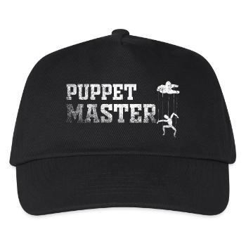 Marionnette du marionnettiste - Casquette de baseball Enfant - noir - Devant