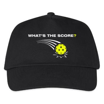 Quel est le score ? Joueur de pickleball drôle - Casquette de baseball Enfant - noir - Devant