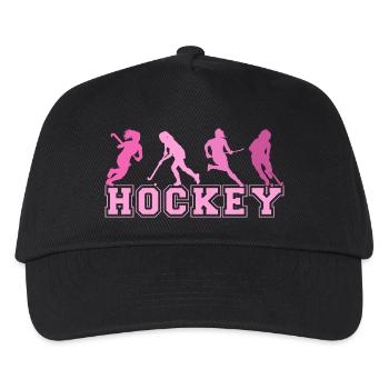 Hockey Feldhockey Hallenhockey Für Mädchen - Kinder Basecap - Schwarz - Vorne