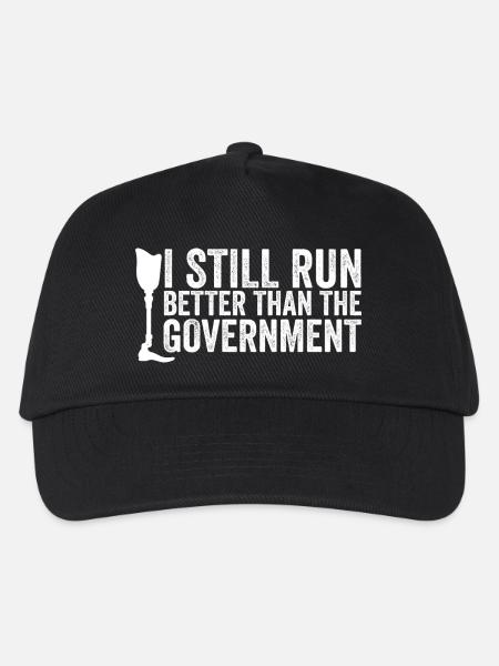 I'm still running better than the government ampu - Kids’ Baseball Cap - black