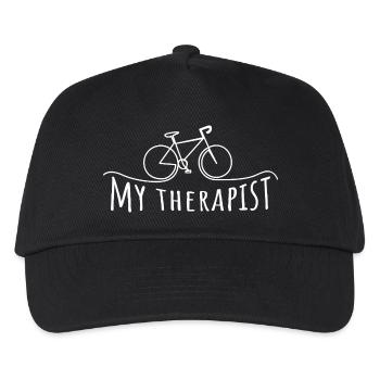 Bicycle therapy - Kids’ Baseball Cap - black - Front