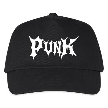 Punk-Gothic-Logo - Kinder Basecap - Schwarz - Vorne