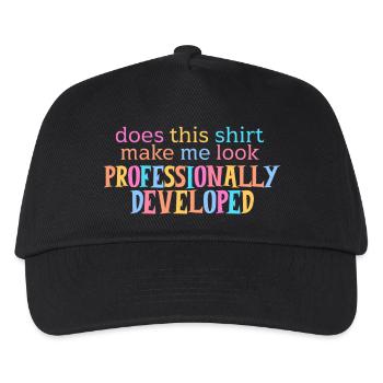 Does This Make Me Look Professionally Developed - Kids’ Baseball Cap - black - Front