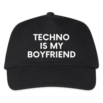 Techno Is My Boyfriend - Spruch - Kids’ Baseball Cap - black - Front