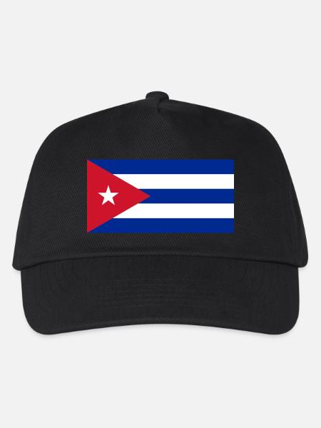 cuba, kuba, Fahne, Flagge - Kinder Basecap - Schwarz