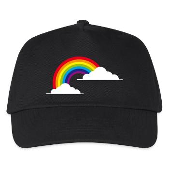 arc-en-ciel - Casquette de baseball Enfant - noir - Devant